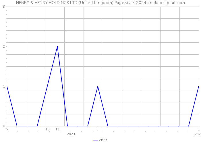 HENRY & HENRY HOLDINGS LTD (United Kingdom) Page visits 2024 