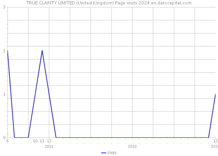 TRUE CLARITY LIMITED (United Kingdom) Page visits 2024 