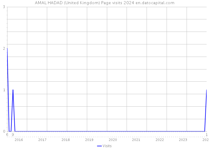 AMAL HADAD (United Kingdom) Page visits 2024 