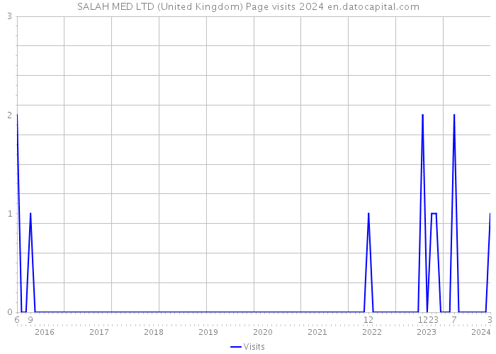 SALAH MED LTD (United Kingdom) Page visits 2024 