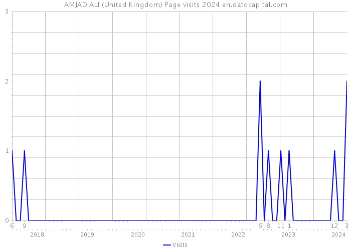 AMJAD ALI (United Kingdom) Page visits 2024 