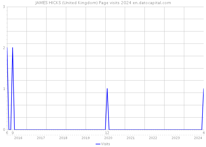 JAMES HICKS (United Kingdom) Page visits 2024 