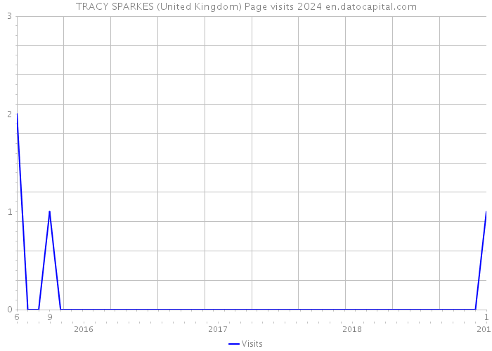 TRACY SPARKES (United Kingdom) Page visits 2024 