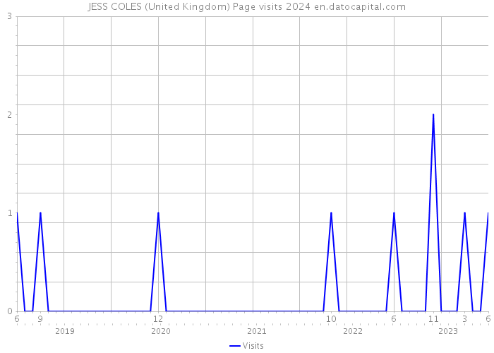 JESS COLES (United Kingdom) Page visits 2024 