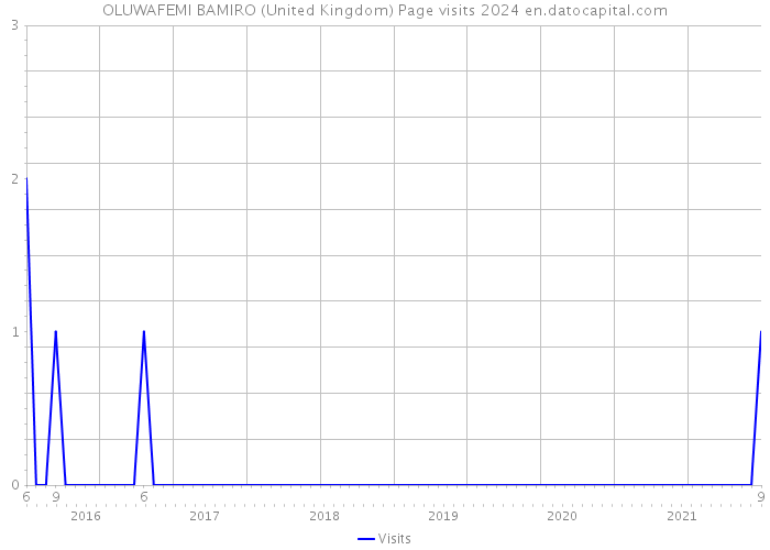 OLUWAFEMI BAMIRO (United Kingdom) Page visits 2024 