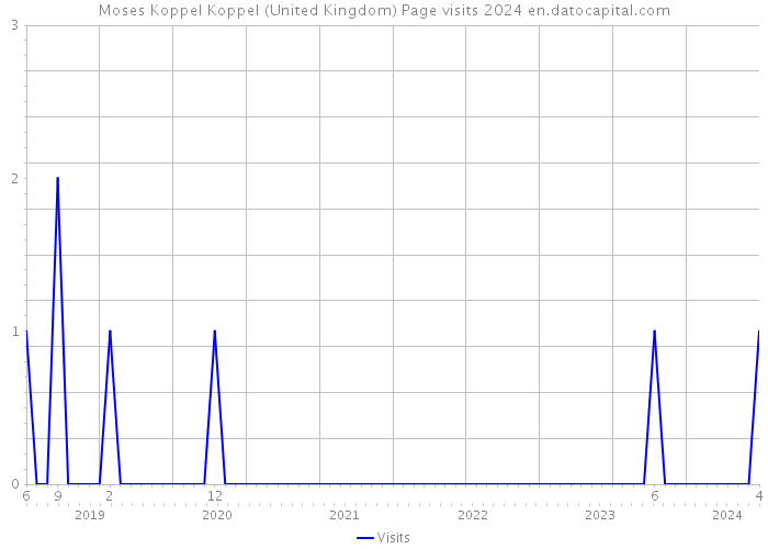 Moses Koppel Koppel (United Kingdom) Page visits 2024 