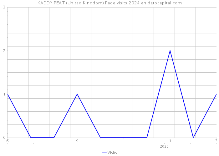 KADDY PEAT (United Kingdom) Page visits 2024 