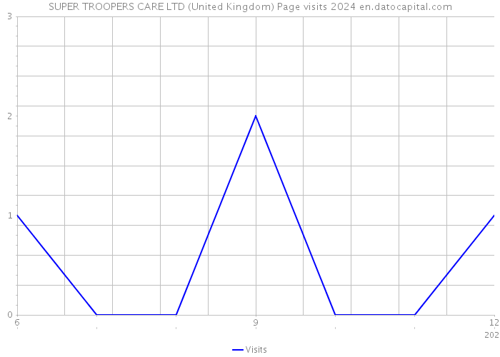 SUPER TROOPERS CARE LTD (United Kingdom) Page visits 2024 