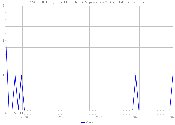 NSGF CIP LLP (United Kingdom) Page visits 2024 