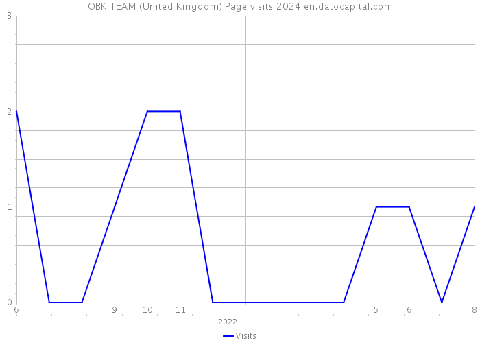 OBK TEAM (United Kingdom) Page visits 2024 