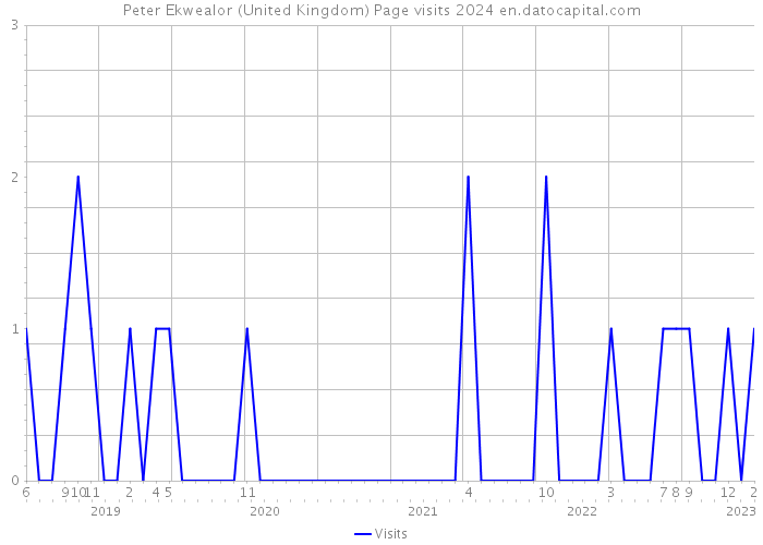 Peter Ekwealor (United Kingdom) Page visits 2024 