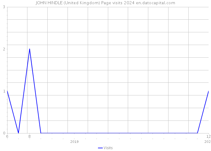 JOHN HINDLE (United Kingdom) Page visits 2024 
