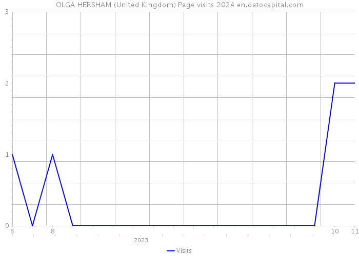 OLGA HERSHAM (United Kingdom) Page visits 2024 
