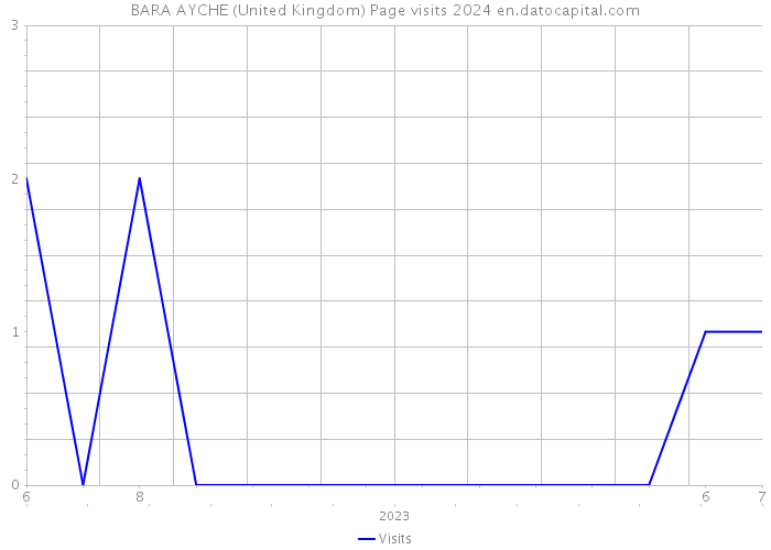 BARA AYCHE (United Kingdom) Page visits 2024 