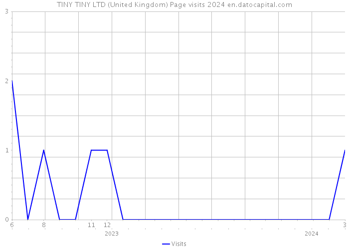 TINY TINY LTD (United Kingdom) Page visits 2024 