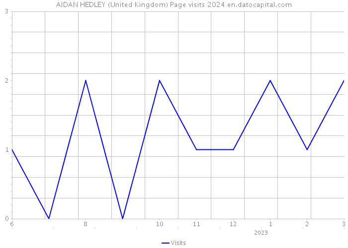 AIDAN HEDLEY (United Kingdom) Page visits 2024 