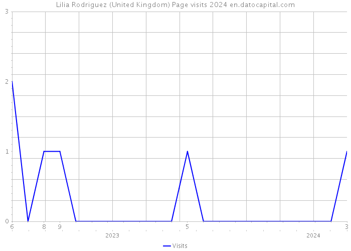 Lilia Rodriguez (United Kingdom) Page visits 2024 