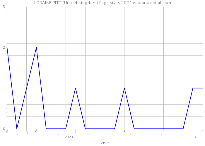 LORAINE PITT (United Kingdom) Page visits 2024 