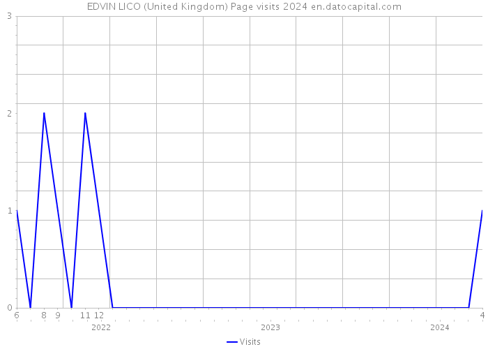 EDVIN LICO (United Kingdom) Page visits 2024 