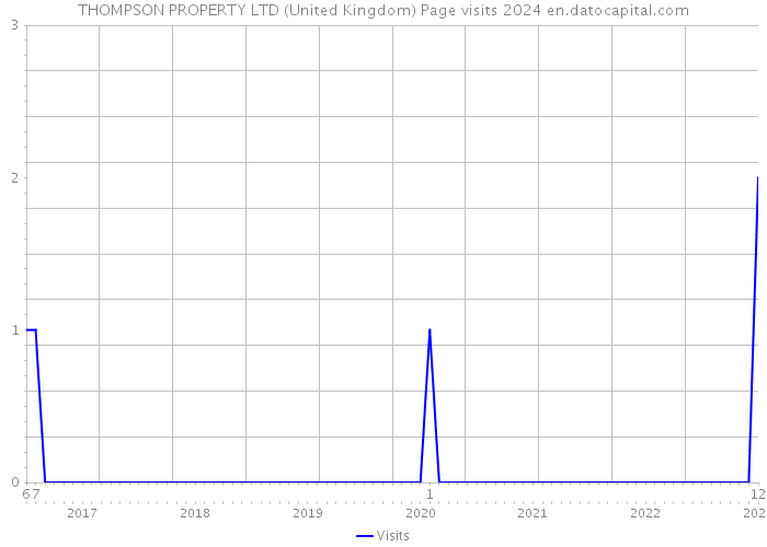 THOMPSON PROPERTY LTD (United Kingdom) Page visits 2024 