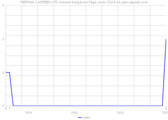 PEPPINA CANTEEN LTD (United Kingdom) Page visits 2024 