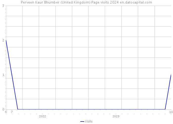 Perveen Kaur Bhumber (United Kingdom) Page visits 2024 