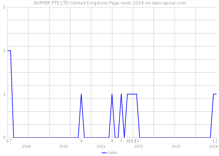 SKIPPER PTE LTD (United Kingdom) Page visits 2024 