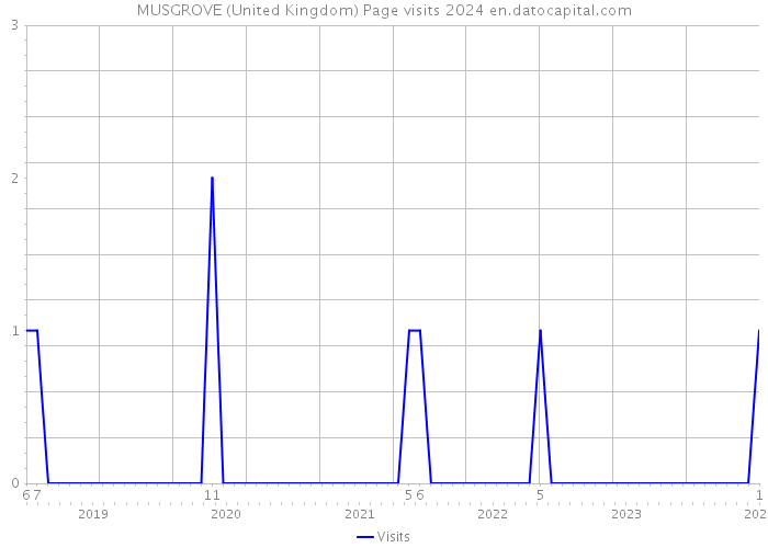 MUSGROVE (United Kingdom) Page visits 2024 