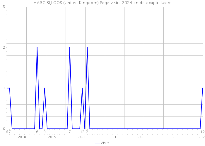 MARC BIJLOOS (United Kingdom) Page visits 2024 