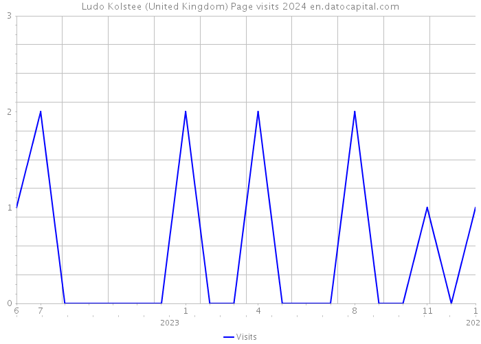 Ludo Kolstee (United Kingdom) Page visits 2024 