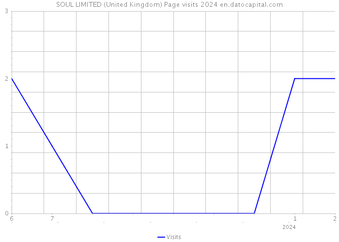 SOUL LIMITED (United Kingdom) Page visits 2024 