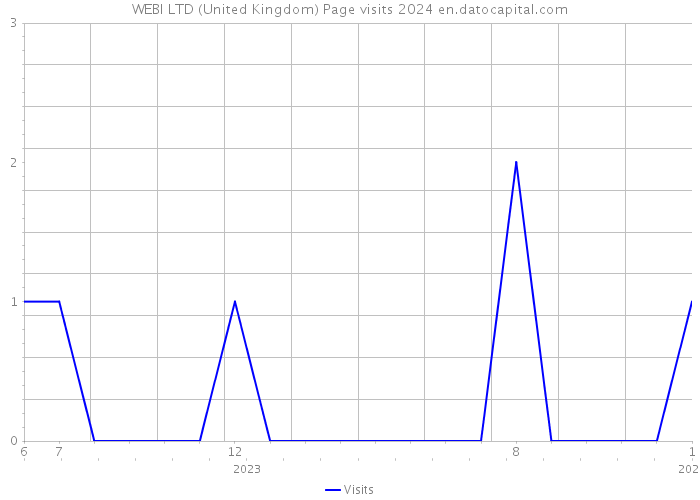 WEBI LTD (United Kingdom) Page visits 2024 