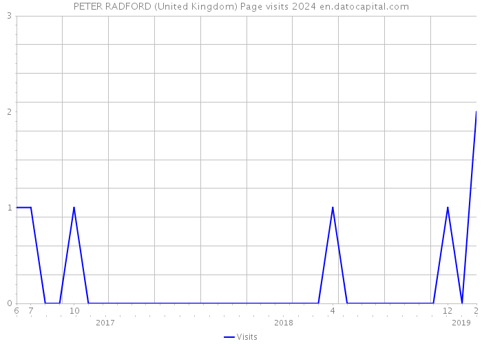 PETER RADFORD (United Kingdom) Page visits 2024 