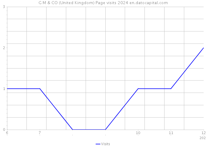G M & CO (United Kingdom) Page visits 2024 