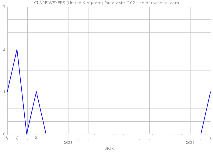 CLARE WEYERS (United Kingdom) Page visits 2024 