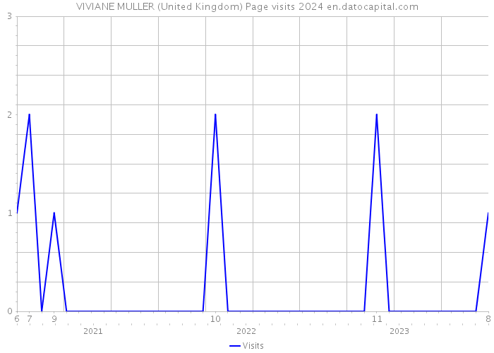 VIVIANE MULLER (United Kingdom) Page visits 2024 