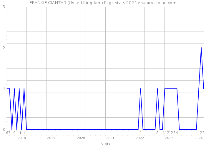 FRANKIE CIANTAR (United Kingdom) Page visits 2024 
