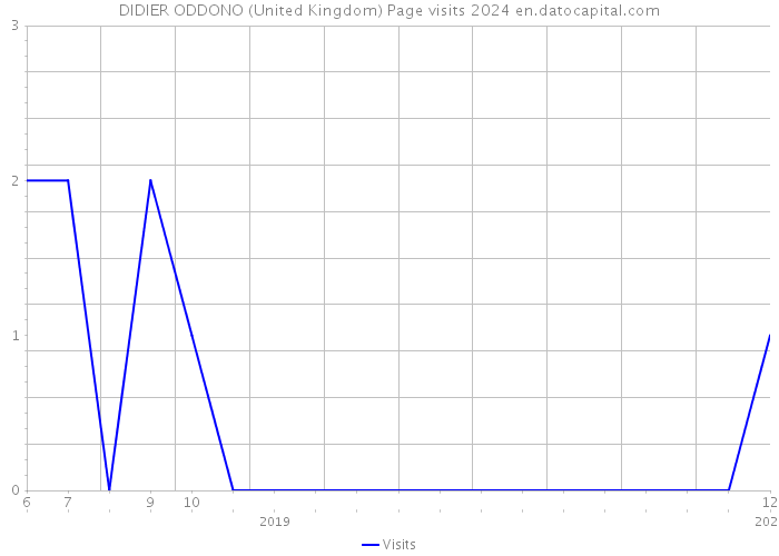 DIDIER ODDONO (United Kingdom) Page visits 2024 