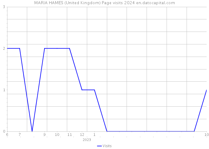 MARIA HAMES (United Kingdom) Page visits 2024 