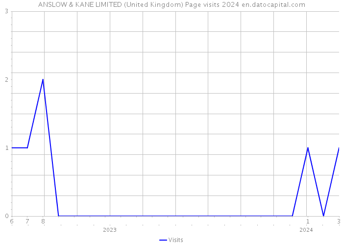 ANSLOW & KANE LIMITED (United Kingdom) Page visits 2024 