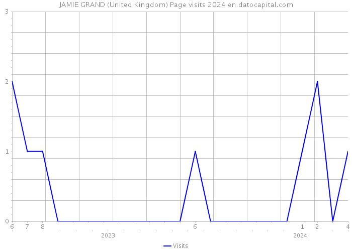 JAMIE GRAND (United Kingdom) Page visits 2024 