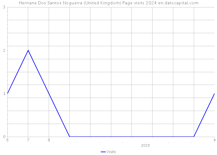 Hernane Dos Santos Nogueira (United Kingdom) Page visits 2024 