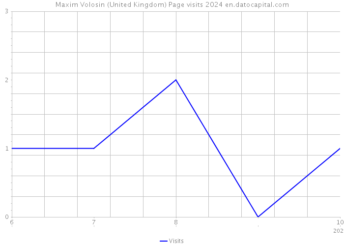 Maxim Volosin (United Kingdom) Page visits 2024 