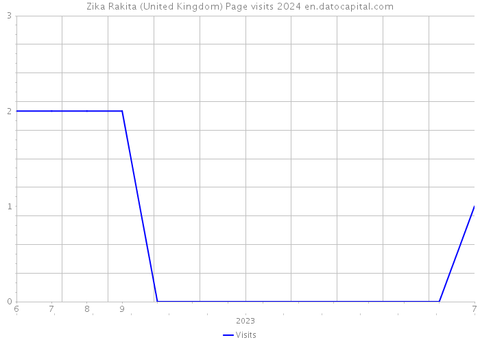 Zika Rakita (United Kingdom) Page visits 2024 