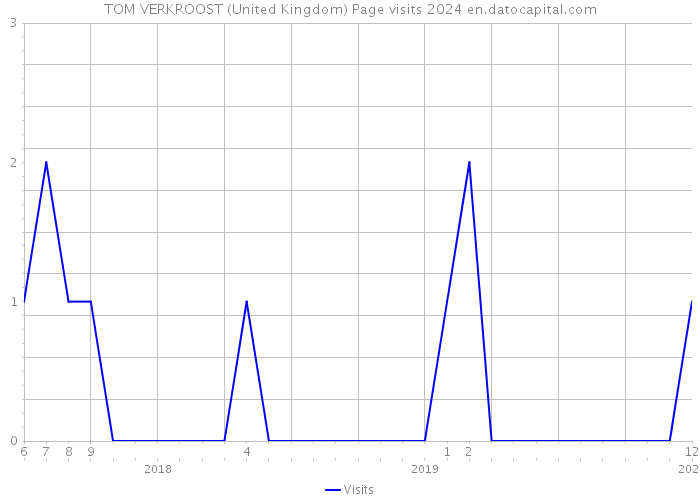 TOM VERKROOST (United Kingdom) Page visits 2024 