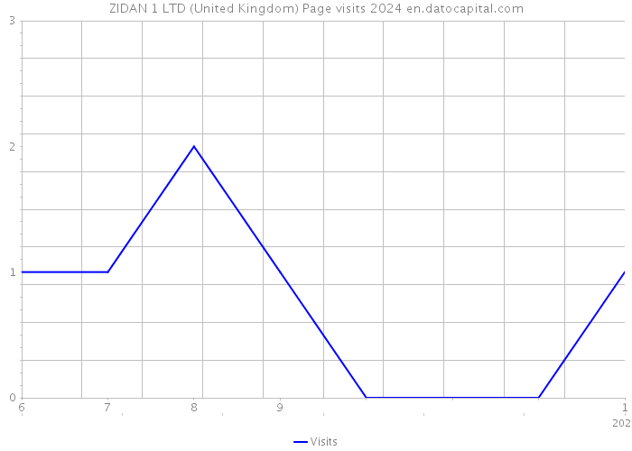 ZIDAN 1 LTD (United Kingdom) Page visits 2024 