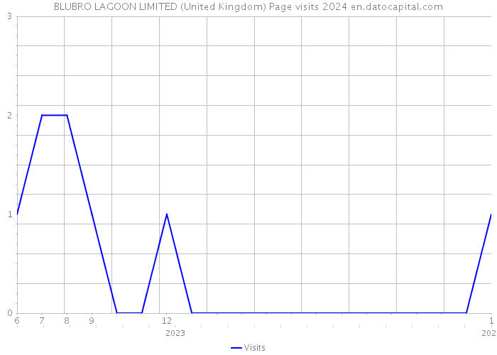 BLUBRO LAGOON LIMITED (United Kingdom) Page visits 2024 