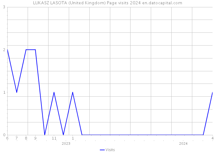 LUKASZ LASOTA (United Kingdom) Page visits 2024 