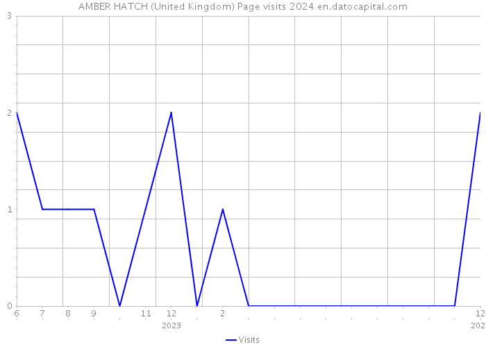 AMBER HATCH (United Kingdom) Page visits 2024 
