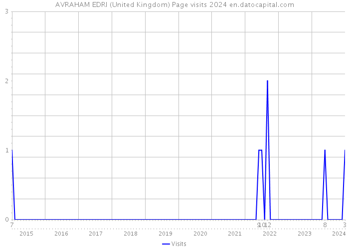 AVRAHAM EDRI (United Kingdom) Page visits 2024 